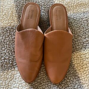Soludos Venetian tan leather mules